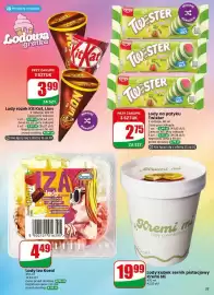Dino gazetka tydzień 34 Strona 33: Lody rożek Kit Kat €3,99, Lody na patyku Twister Pineapple €2,75