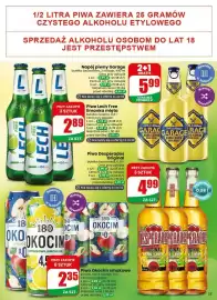Dino gazetka tydzień 34 Strona 53: Piwo bezalkoholowe Okocim Cytrusowa Lemoniada €2,35, Napój piwny Garage Hard Lemon €3,99