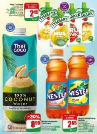 Dino gazetka tydzień 34 Strona 6: Woda kokosowa Thai Coco 100% €8,99, Napój herbaciany Nestea Peach €2,65