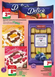 Dino gazetka tydzień 34 Strona 9: Biszkopty z galaretką truskawkową Delicje €3,99