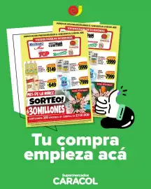 Catálogo Supermercados Caracol Página 1: VIGENCIA DE ESTA PUBLICACIÓN DESDE EL 19/08 HASTA EL 31/08 DEL 2026 UNIDOS PARA SU