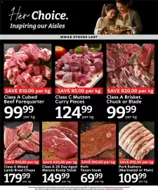 Oxford Freshmarket catalogue week 34 Page 3: Pork Texan Steak €69,99, Class A 28 Day Aged Mature Rump Steak €149,99