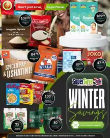 Super Save catalogue Page 3: As Good Toilet tissue €89,99, Ace instant porridge €35,00