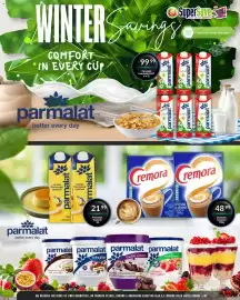Super Save catalogue Page 41: Cremora Creamer €48,99, Parmalat vanilla flavoured custard €21,99
