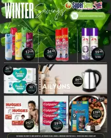 Super Save catalogue Page 62: Colgate regular €19,99, Huggies dry comfort €142,99
