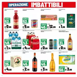 Volantino Iper La Grande Pagina 4: Acqua minerale naturale Levissima €1,79, Coca-Cola classica €4,49