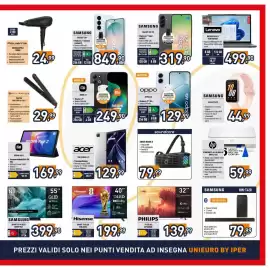 Volantino Iper La Grande Pagina 7: Samsung Galaxy A56 5G €319,90, Hisense SMART TV OLED FHD 40A5S €199,99