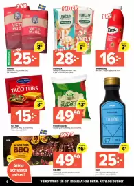 Coop Extra reklamblad vecka 35 Sida 6: Vetemjöl, Medlemspris €16,00, Taco Tubs €15,00