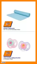 Action Flugblatt woche 34 Seite 14: Kaytan Yogamatte €6,79, Alvär Airflow Babyschnuller €1,75