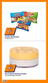 Action Flugblatt woche 34 Seite 17: Haribo-Minibeutel €2,69, Max & More Setting Powder €1,66