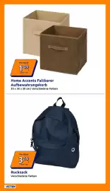 Action Flugblatt woche 34 Seite 2: Rucksack €3,19, Home Accents Faltbarer Aufbewahrungskorb €1,49