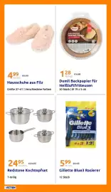 Action Flugblatt woche 34 Seite 31: Dumil Backpapier für Heißluftfritteusen €1,28, Redstone Kochtopfset €24,95
