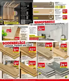 Bauhaus Flugblatt Seite 10: Laminat Lichtleisten für Akustikpaneele in Warmweiß oder Neutralweiß im Fachcentrum lagernd m²