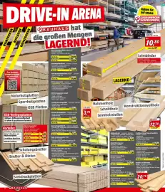 Bauhaus Flugblatt Seite 2: 3 DRIVE-IN ARENA REINFAHREN AUFLADEN RAUSFAHREN Das gesamte Plattensortiment mit aktuellen