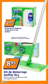 Catalogue Action semaine 34 page 22: Swiffer Recharge de lingettes sèches pour le sol €2,49, Swiffer Dry Kit €8,95