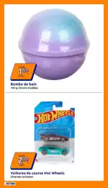 Catalogue Action semaine 34 page 26: Bombe de bain €1,59, Hot Wheels Voitures de course €2,39