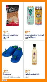 Catalogue Action semaine 34 page 27: Arizona Cowboy Cocktail Mucho Mango €0,89, Chaussons €3,99