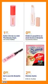Catalogue Action semaine 34 page 32: Bonjolie Gel à sourcils €0,99, Samia Dürüms €2,99
