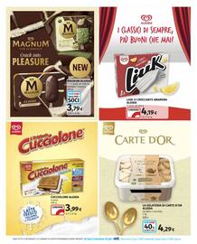 Volantino Coop Pagina 20: La Gelateria di Carte d'Or Algida €4,29, Magnum classic €3,79