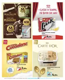 Volantino Coop Pagina 20: La Gelateria di Carte d'Or Algida €4,29, Magnum classic €3,79