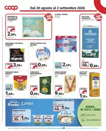 Volantino Coop Pagina 6: Formaggio gran moravia grattugiato €0,99, Grana Padano D.O.P. Virgilio €9,50