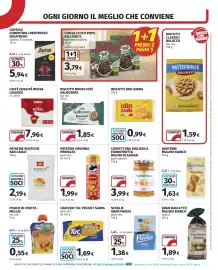 Volantino Coop Pagina 9: Biscotti buoni così Galbusera €1,85, Confettura biologica Fiordifrutta €3,99