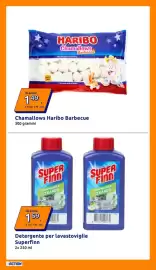 Volantino Action settimana 34 Pagina 11: Detergente per lavastoviglie Superfinn €1,59, Chamallows Haribo Barbecue €1,49