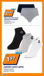 Volantino Action settimana 34 Pagina 13: Calzini corti Lotto €1,97, Slip a vita alta senza cuciture Sensabelle €2,69