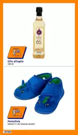 Volantino Action settimana 34 Pagina 14: Pantofole €3,99, Fine garlic flavoured oil €2,39