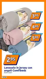 Volantino Action settimana 34 Pagina 15: Lenzuolo in jersey con angoli Comfibeds €2,95