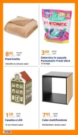 Volantino Action settimana 34 Pagina 32: Detersivo in capsule Puntomatic Fresh Ultra €3,99, Casetta a LED €1,59