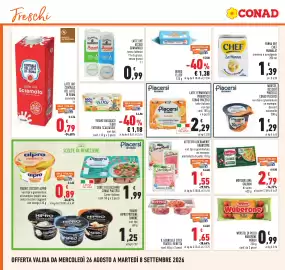 Volantino Conad Pagina 12: Mousse dessert proteico Conad Piacersi €1,29, Burro Elledi €1,38
