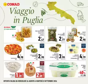 Volantino Conad Pagina 16: Olive la bella di cerignola sapori&dintorni €2,90, Tarallini ai semi di finocchio €2,98