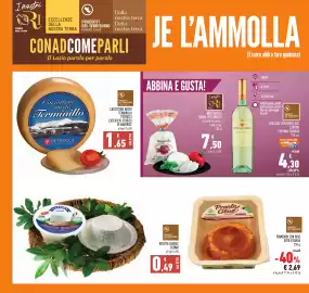 Volantino Conad Pagina 6: Pomodori con riso Orto Etruria €2,69, Mozzarella Tenuta dell'Angelo €7,50