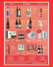 Folheto Miranda Supermercados Página 8: Porta da ravessa vinho €1,74, Martini aperi. + copo €8,99