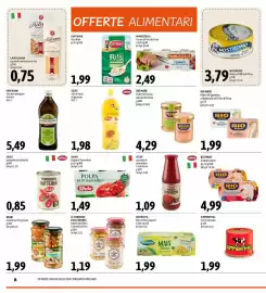 Volantino Madis Pagina 8: Olio di semi girasole Selex €1,98, Polpa di pomodoro Silvia €1,49