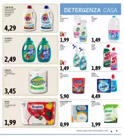 Volantino Madis Pagina 9: Regina tovaglioli 2 veli €0,99, WC NET gel WC assortito €1,89