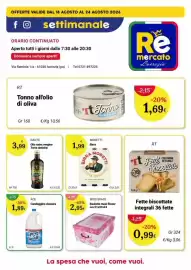 Volantino Re Mercato Lucrezia settimana 34 Pagina 2: Birra Moretti €1,99, Miss Space Bauletto maxi flower €2,95
