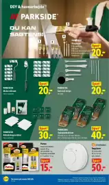 Lidl tilbudsavis uge 35 Side 26: Parkside Spånpladeskruer €40,00, Parkside Afdækningsartikler €30,00