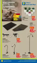 Lidl tilbudsavis uge 35 Side 32: Livarno LED-klemmelampe €69,00, Livarno LED-standerlampe €129,00