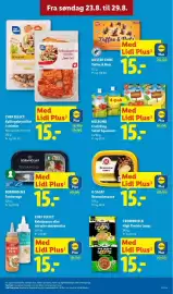 Lidl tilbudsavis uge 35 Side 5: Bornholms Torskerogn €15,00, Milbona Fruit King Safari Squeezers €15,00