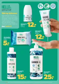 Netto tilbudsavis uge 34 Side 25: Hello Sensitive renseservietter €5,00, Hello Sensitive shower gel €25,00