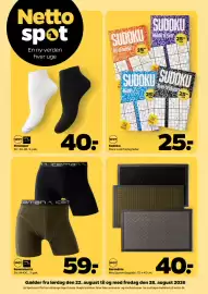 Netto tilbudsavis uge 34 Side 26: Iceman Boxershorts €59,00, Spot Dørmåtte €40,00
