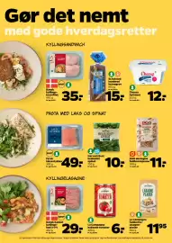 Netto tilbudsavis uge 34 Side 9: Spot fersk laksestykker €49,00, Danpa kyllinge-brystfilet €35,00