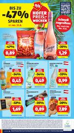 Hofer Flugblatt woche 34 Seite 46: BBQ Laugenbaguette €0,89, Aqua+ Sparkling Water €0,49