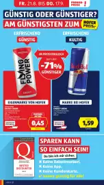 Hofer Flugblatt woche 34 Seite 12: Red Bull Energy Drink €1,59, Flying Power Energy Drink €0,45
