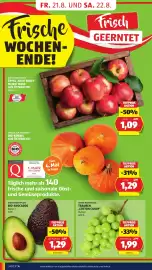Hofer Flugblatt woche 34 Seite 14: Trauben "Cotton Candy" €1,99, Bio-Avocados €1,29