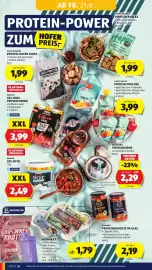Hofer Flugblatt woche 34 Seite 18: Milsani XXL High Protein Drink €3,99, Multinorm Proteincreme €2,29