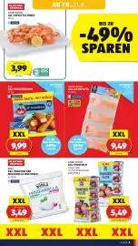 Hofer Flugblatt woche 34 Seite 19: Golden Seafood XXL Lachsfilets €9,49, Iglo XXL Fischstäbchen €9,99