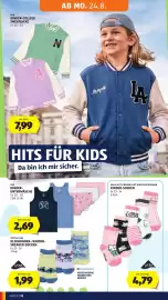 Hofer Flugblatt woche 34 Seite 30: Hello Kitty/Barbie/Hot Wheels/Spiderman Kinder-Socken €4,79, L&D Kinder-Unterwäsche €2,69